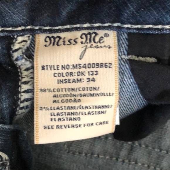 Miss Me Mid-Rise Boot Cut Jeans: Size 28 - Picture 3 of 4